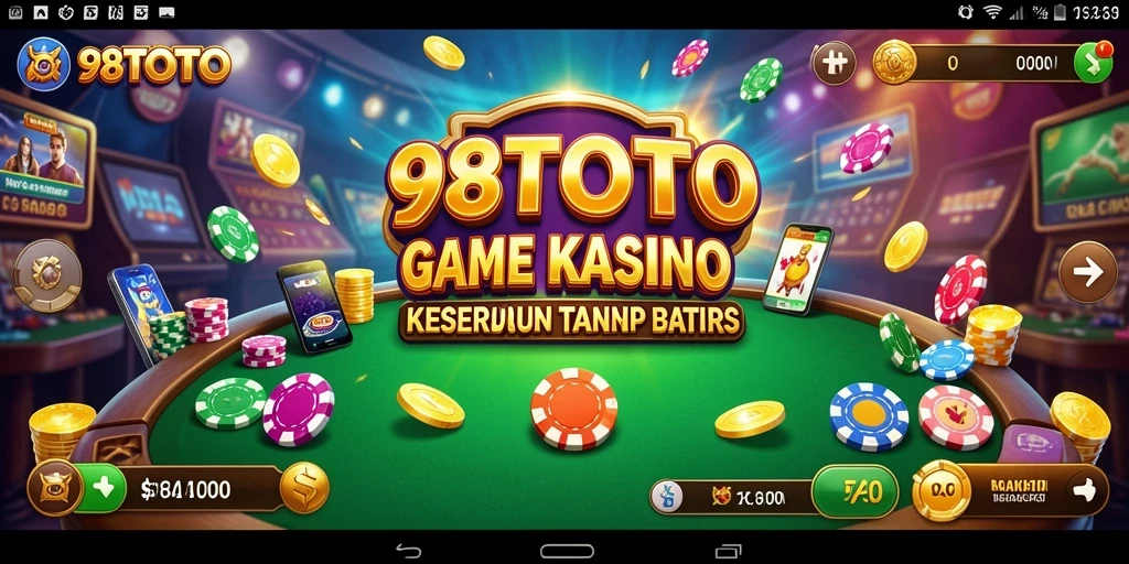 Tampilan gameplay kasino menyenangkan dalam 98TOTO.