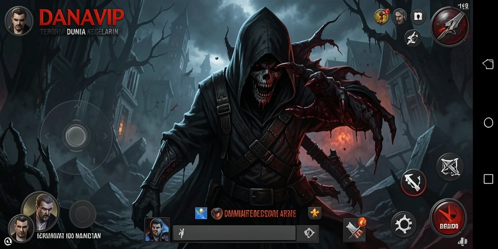 Tampilan mendebarkan dari gameplay <strong>DANAVIP</strong> yang penuh ketegangan.