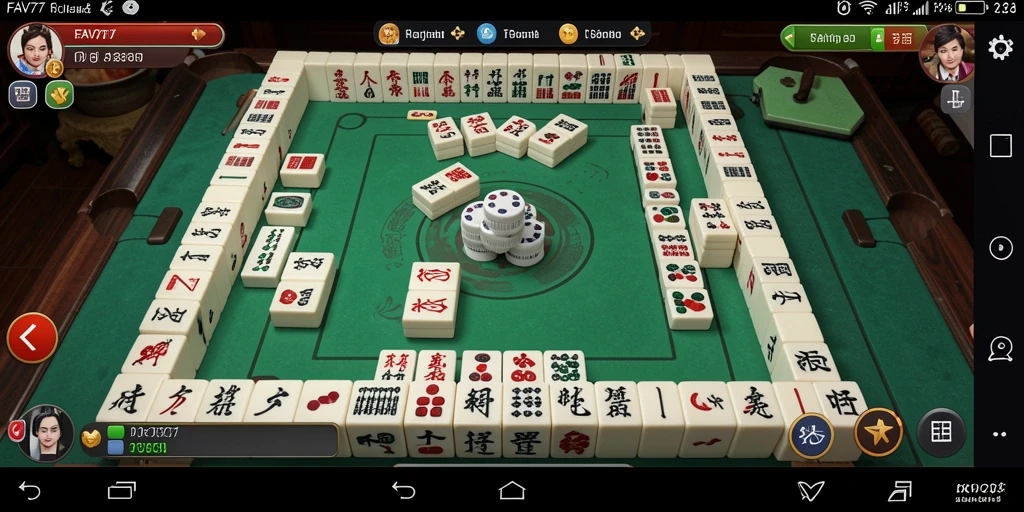 Tampilan gameplay Mahjong seru di FAV77 yang menantang.