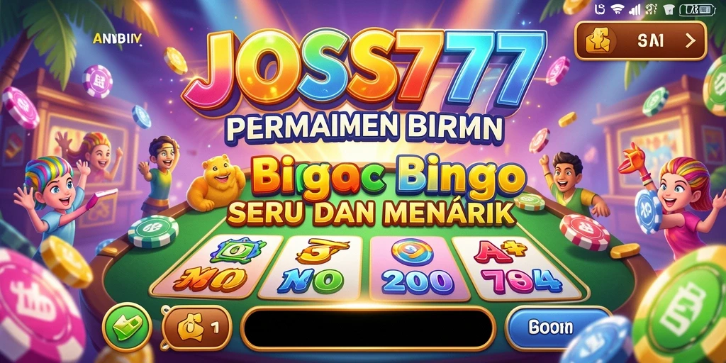 Tampilan gameplay seru dalam JOSS777 dengan suasana Bingo yang mengasyikkan.