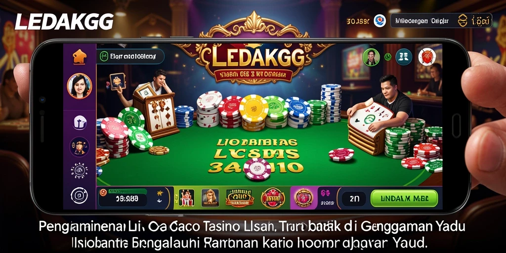 Tampilan gameplay Live Casino yang menarik di LEDAKGG.
