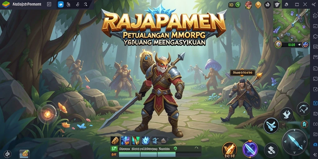 Tampilan menarik dari gameplay MMORPG RAJAPAMEN yang memukau.